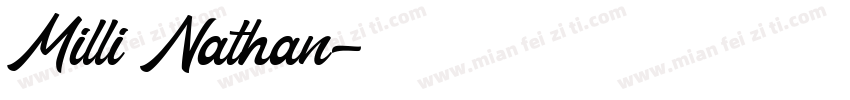Milli Nathan字体转换
